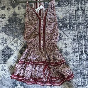 Poupette St Barth Honey Dress White Red Jasmine